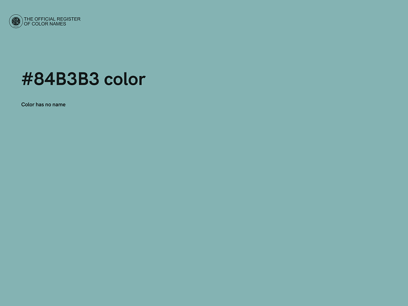 #84B3B3 color image