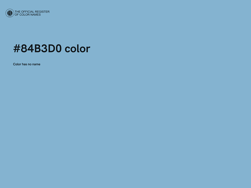 #84B3D0 color image