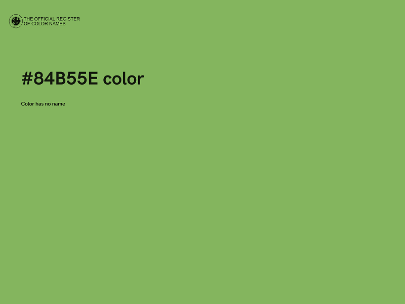 #84B55E color image