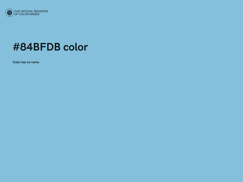 #84BFDB color image