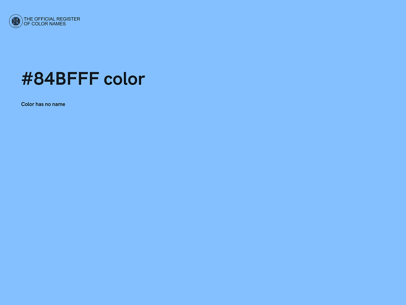 #84BFFF color image