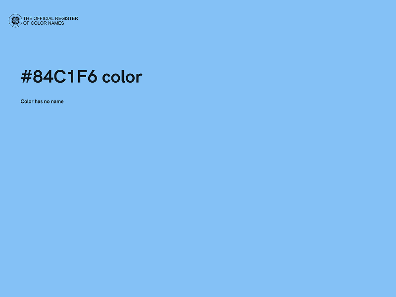 #84C1F6 color image