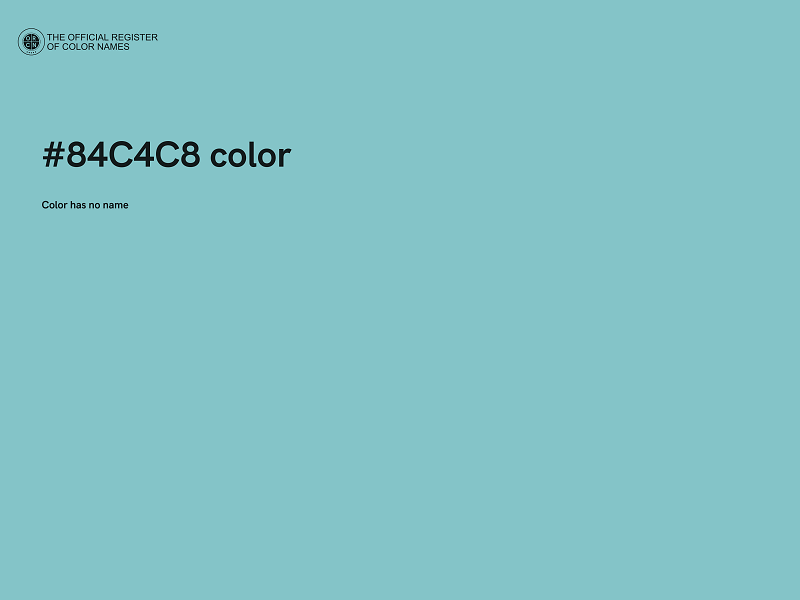 #84C4C8 color image