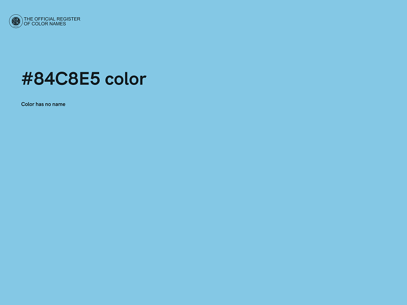 #84C8E5 color image