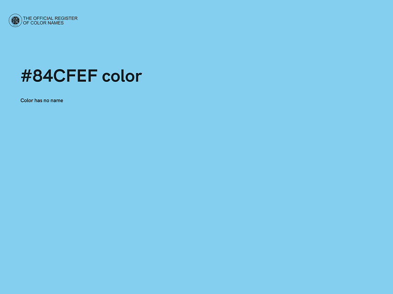 #84CFEF color image