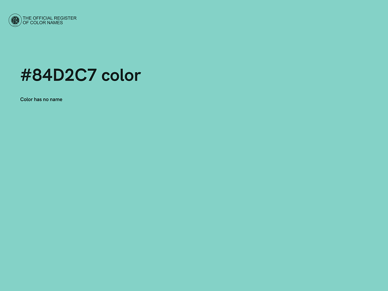 #84D2C7 color image