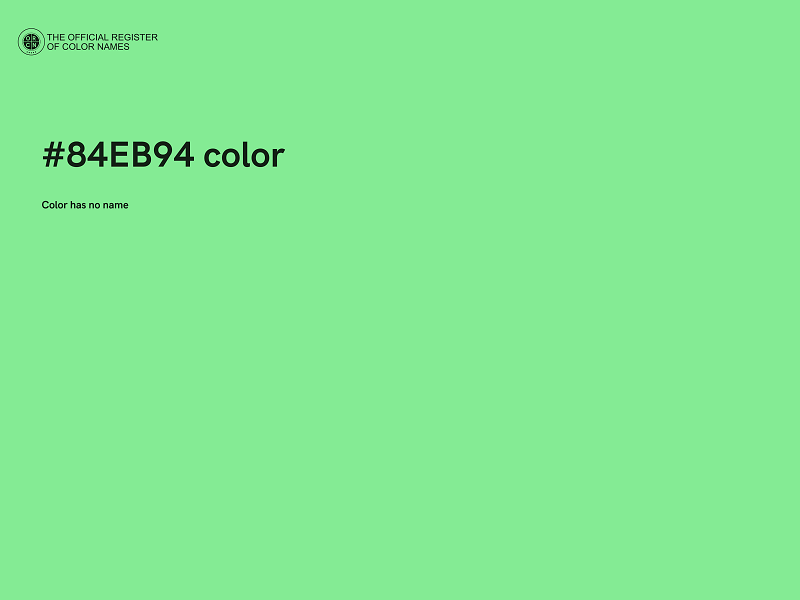 #84EB94 color image