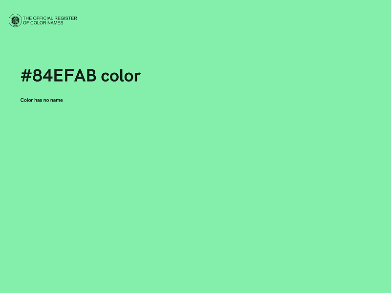 #84EFAB color image