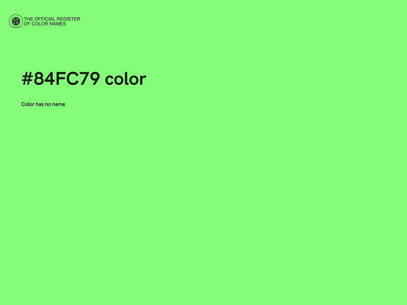 #84FC79 color image