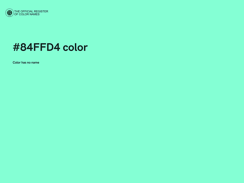 #84FFD4 color image