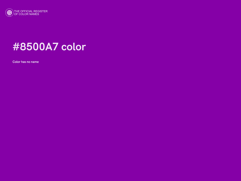 #8500A7 color image