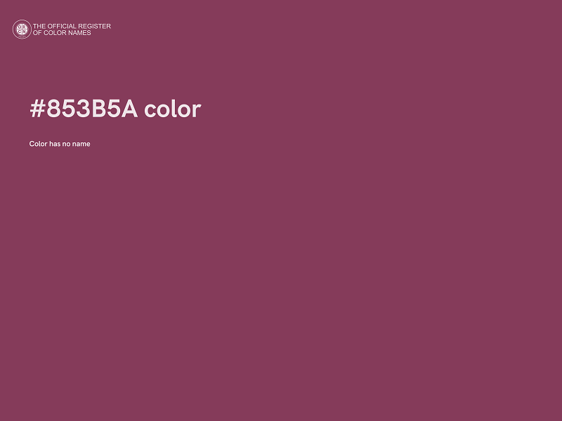 #853B5A color image