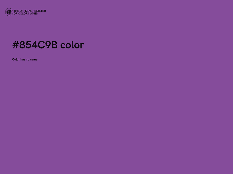 #854C9B color image