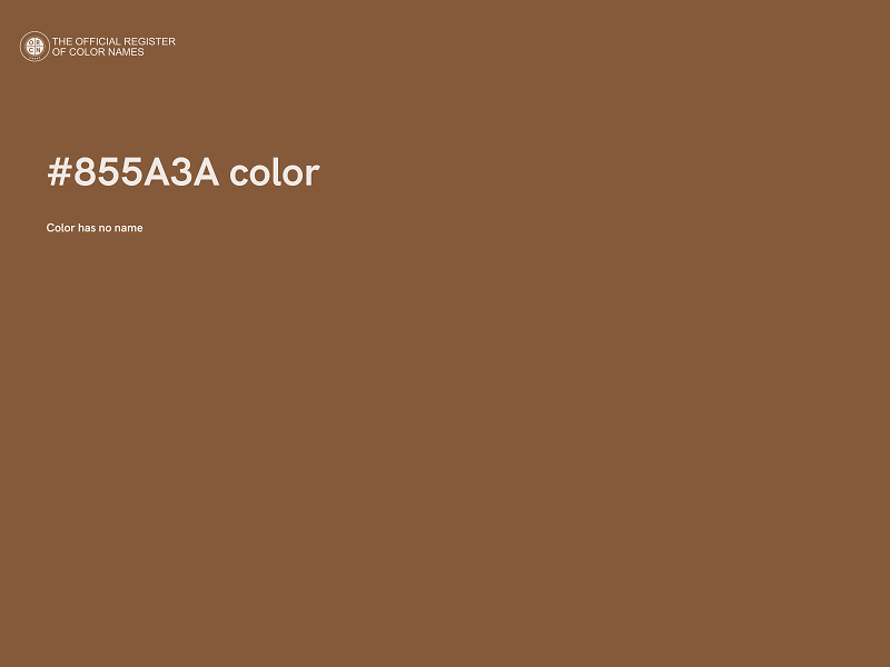 #855A3A color image