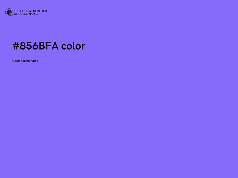 #856BFA color image