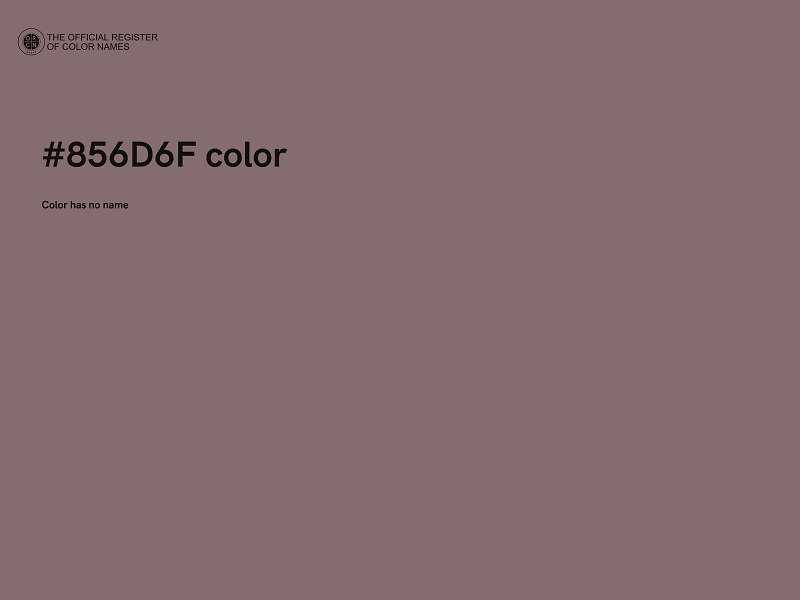 #856D6F color image