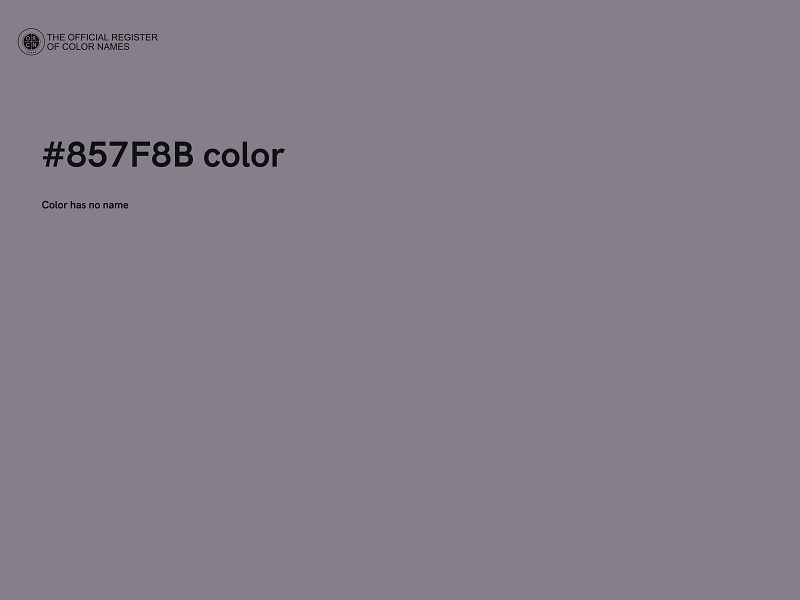 #857F8B color image