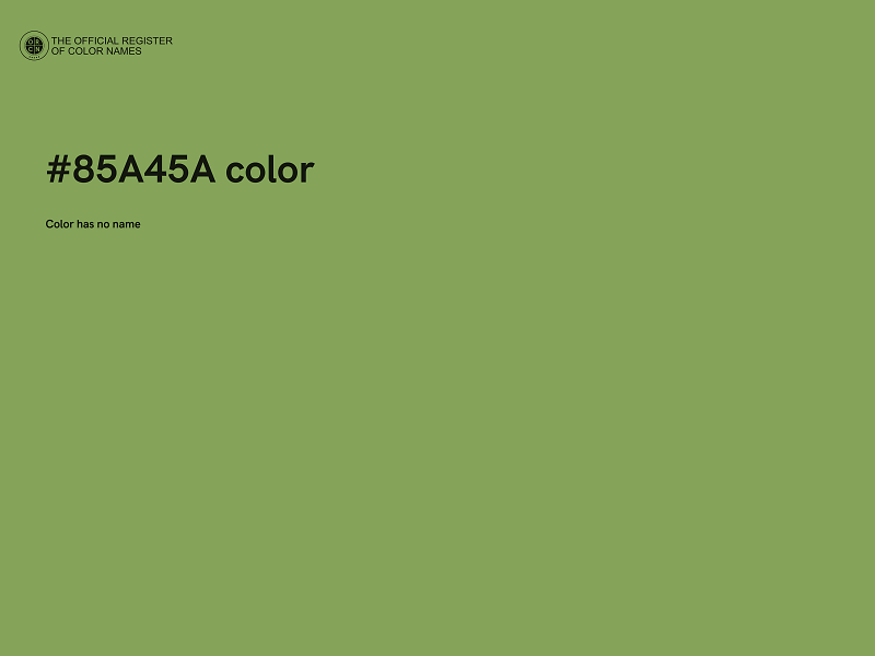 #85A45A color image