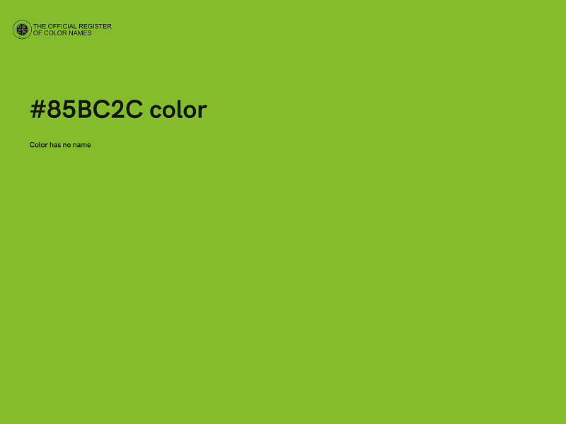 #85BC2C color image