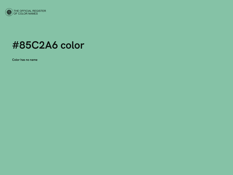 #85C2A6 color image