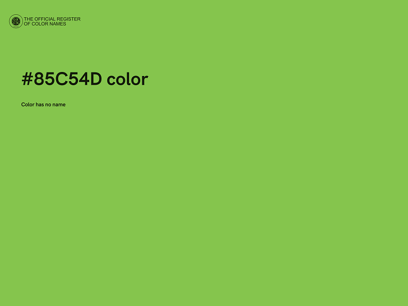 #85C54D color image