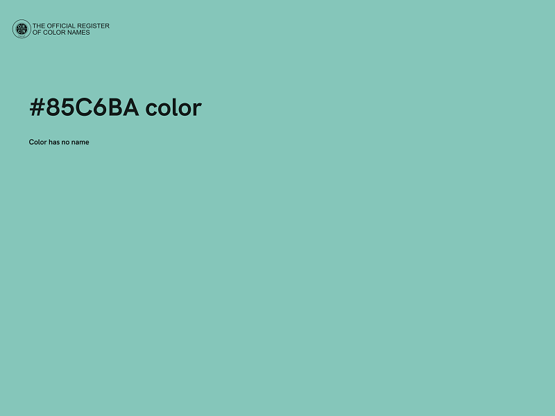 #85C6BA color image