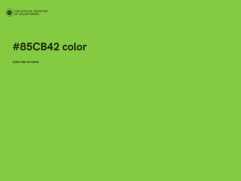 #85CB42 color image