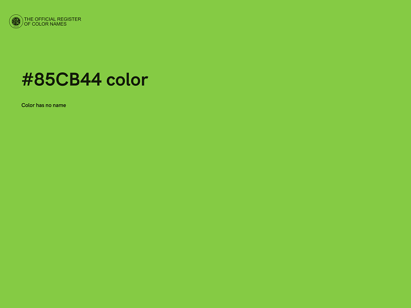 #85CB44 color image