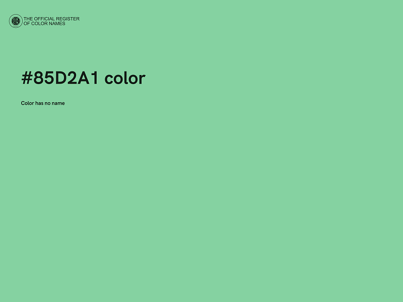 #85D2A1 color image