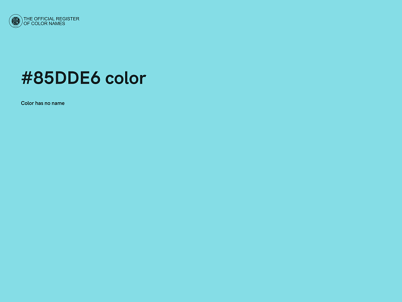 #85DDE6 color image