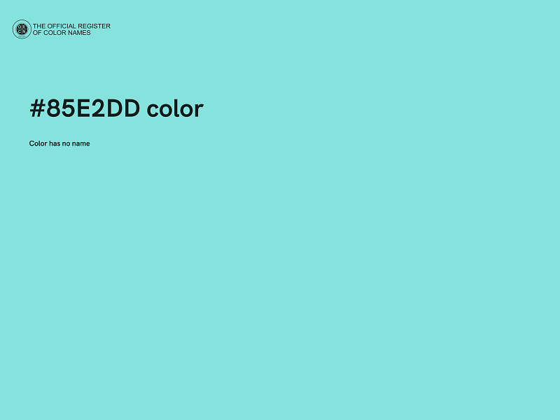 #85E2DD color image