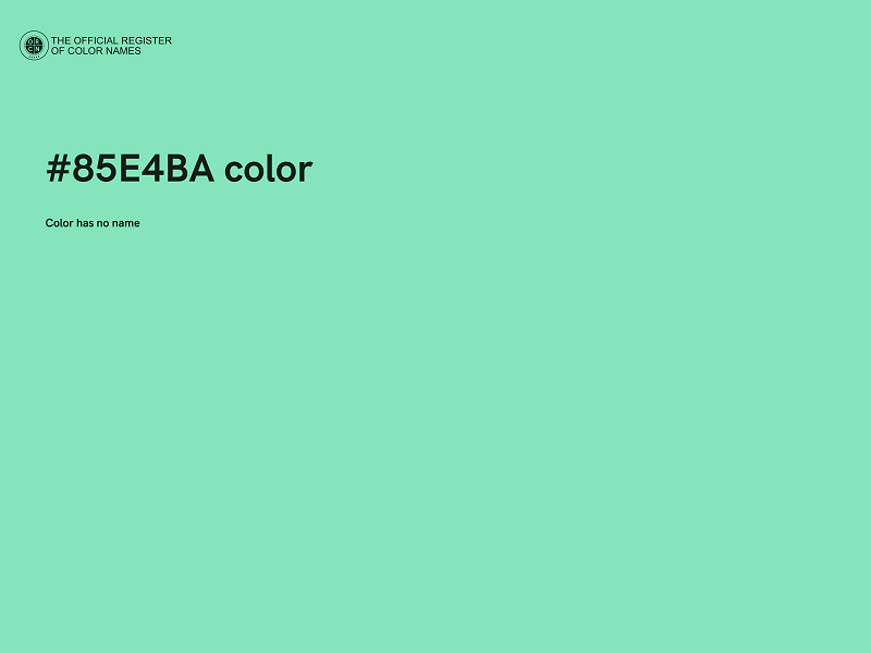 #85E4BA color image