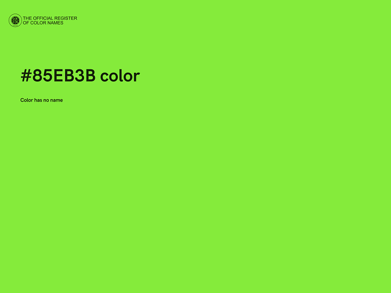 #85EB3B color image