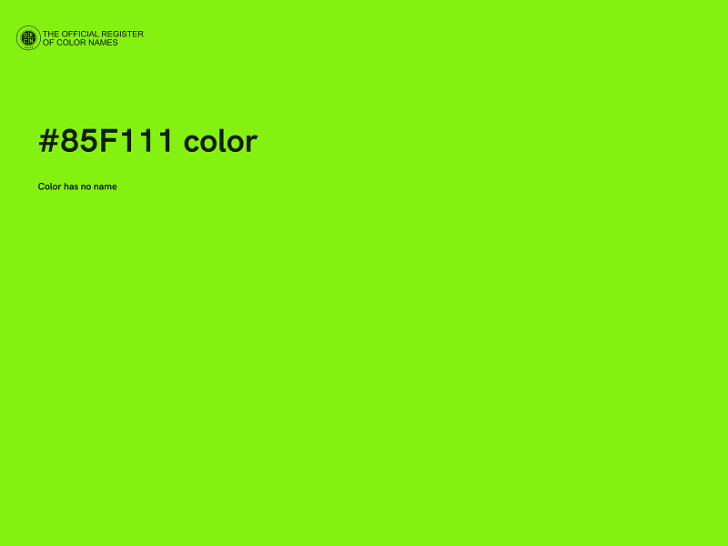 #85F111 color image