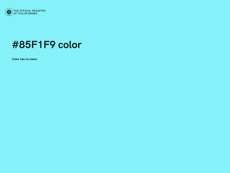 #85F1F9 color image