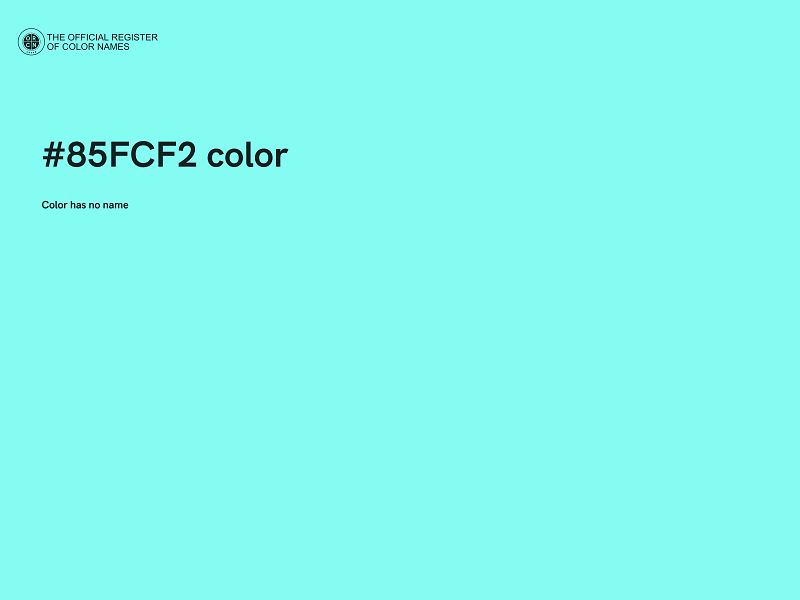 #85FCF2 color image