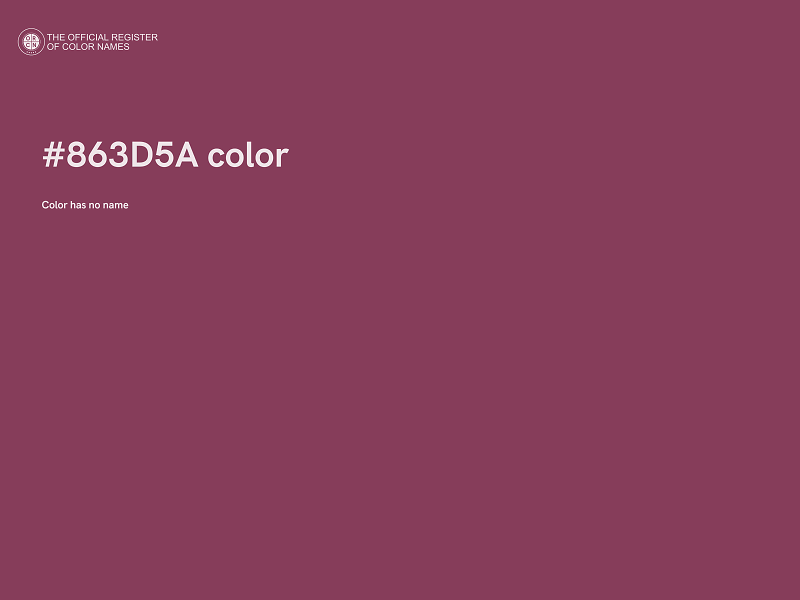 #863D5A color image