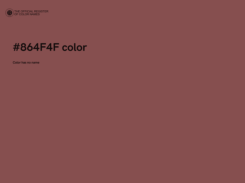 #864F4F color image