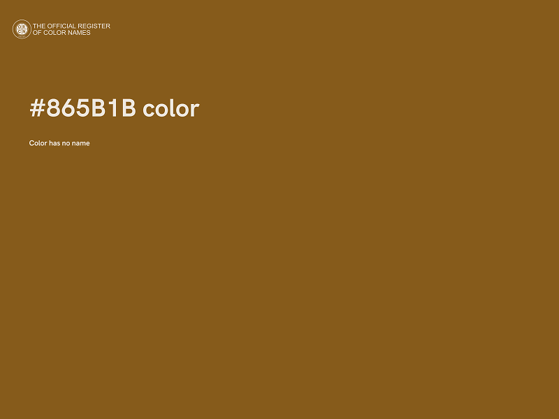 #865B1B color image