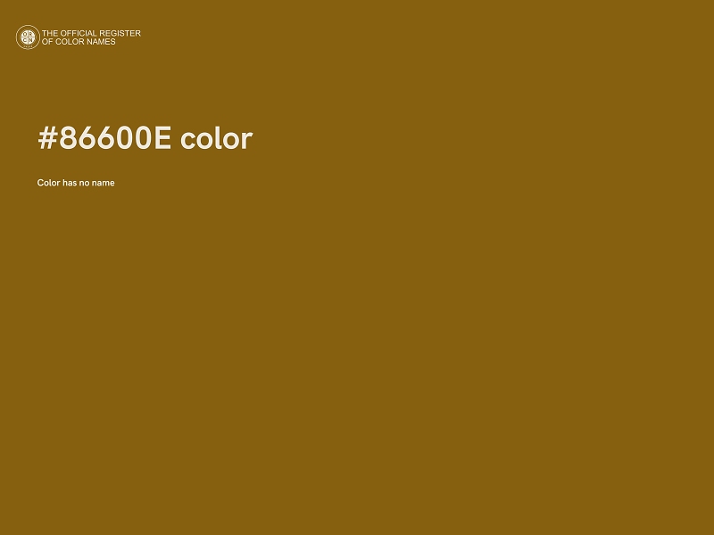 #86600E color image