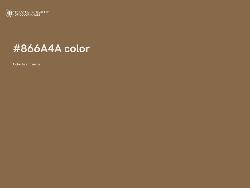 #866A4A color image