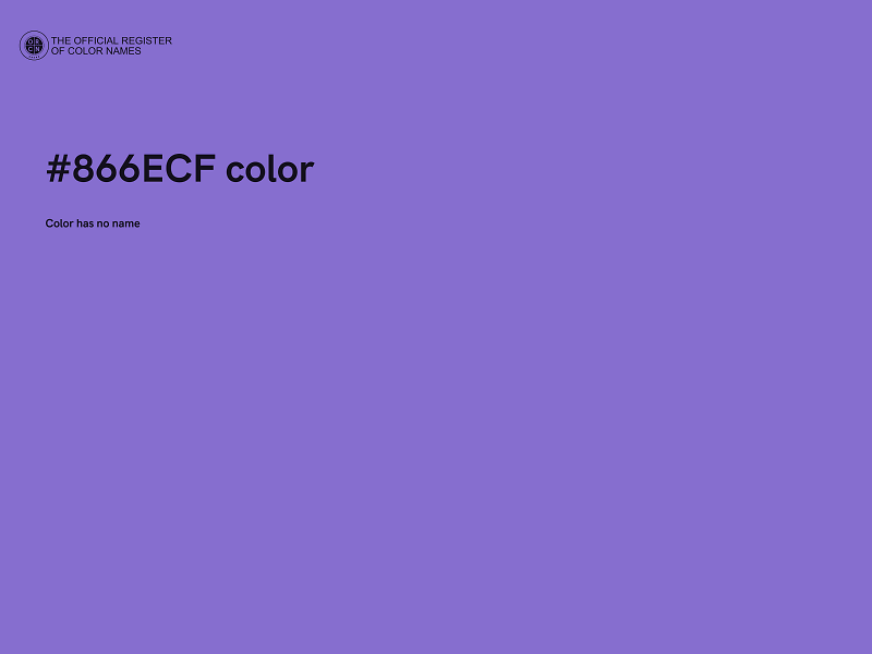 #866ECF color image