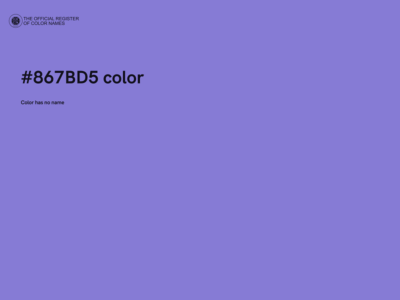 #867BD5 color image