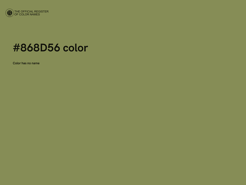 #868D56 color image