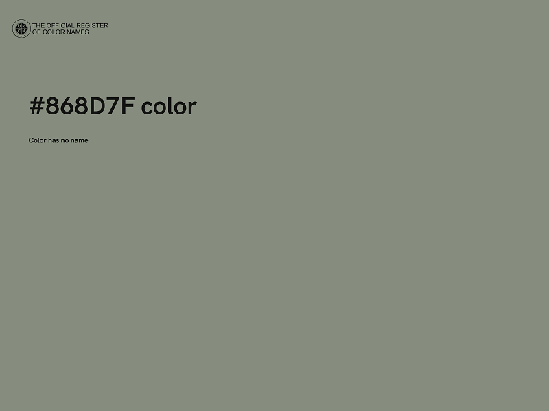 #868D7F color image