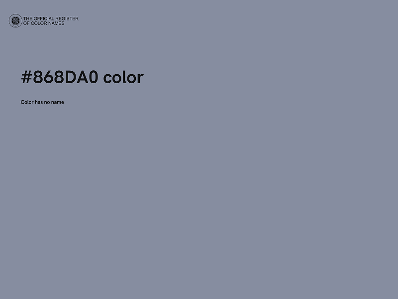 #868DA0 color image