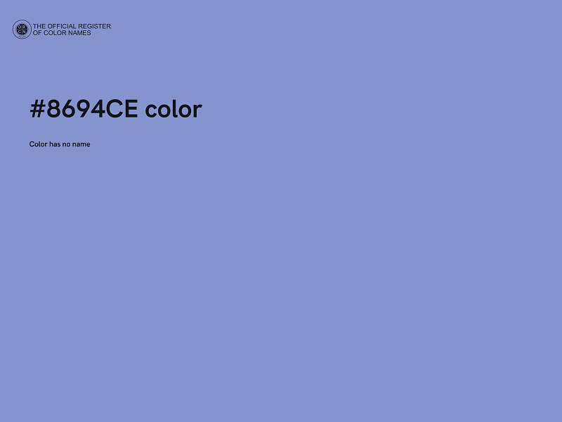 #8694CE color image