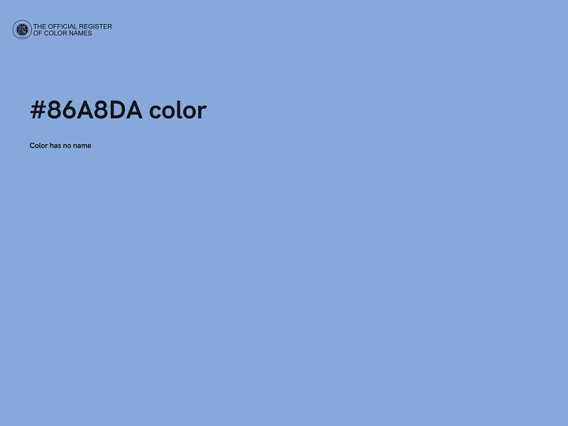 #86A8DA color image