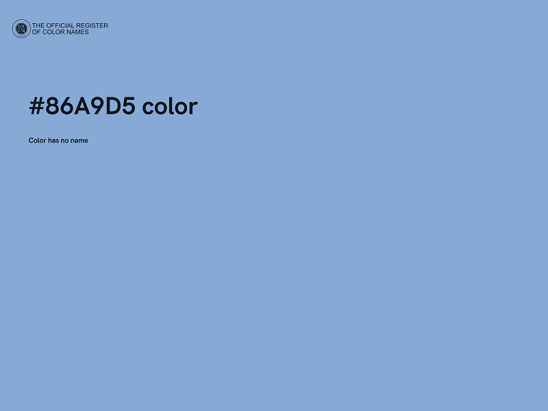 #86A9D5 color image