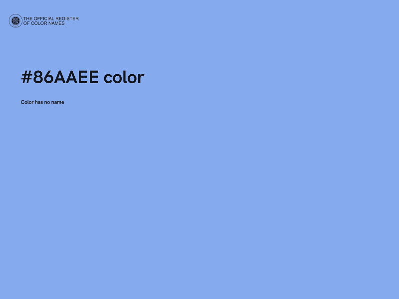 #86AAEE color image